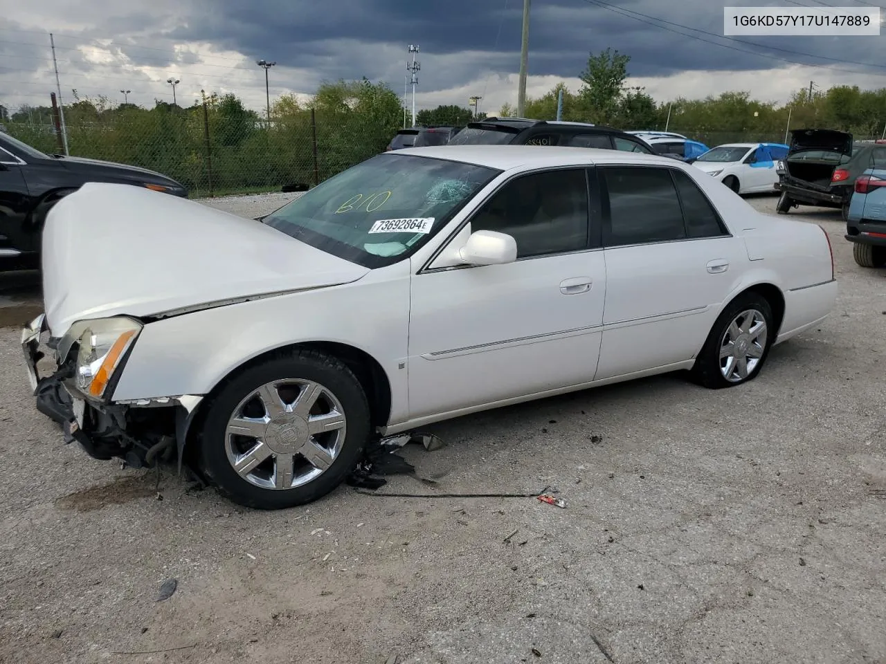 2007 Cadillac Dts VIN: 1G6KD57Y17U147889 Lot: 73692864