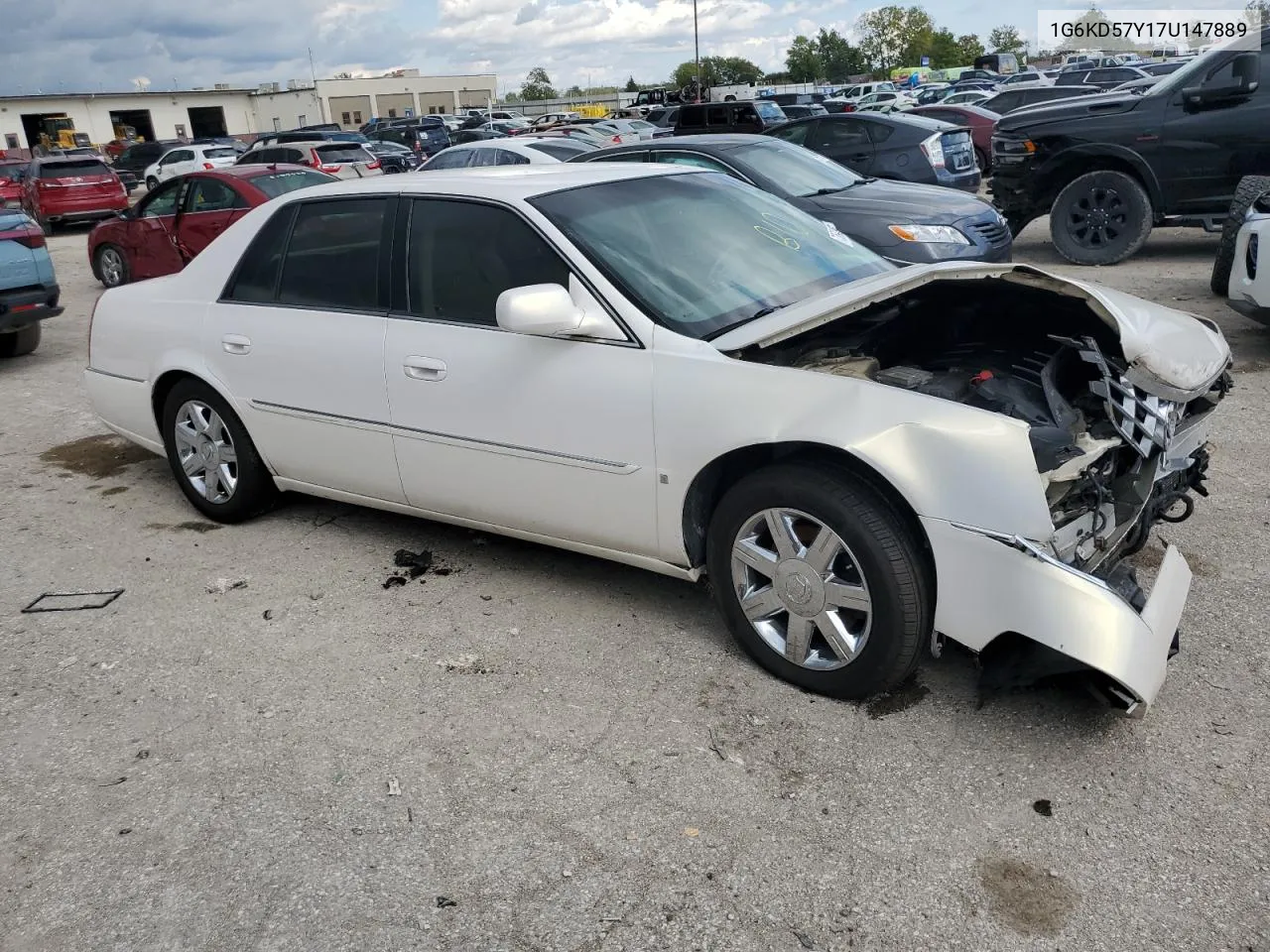 2007 Cadillac Dts VIN: 1G6KD57Y17U147889 Lot: 73692864