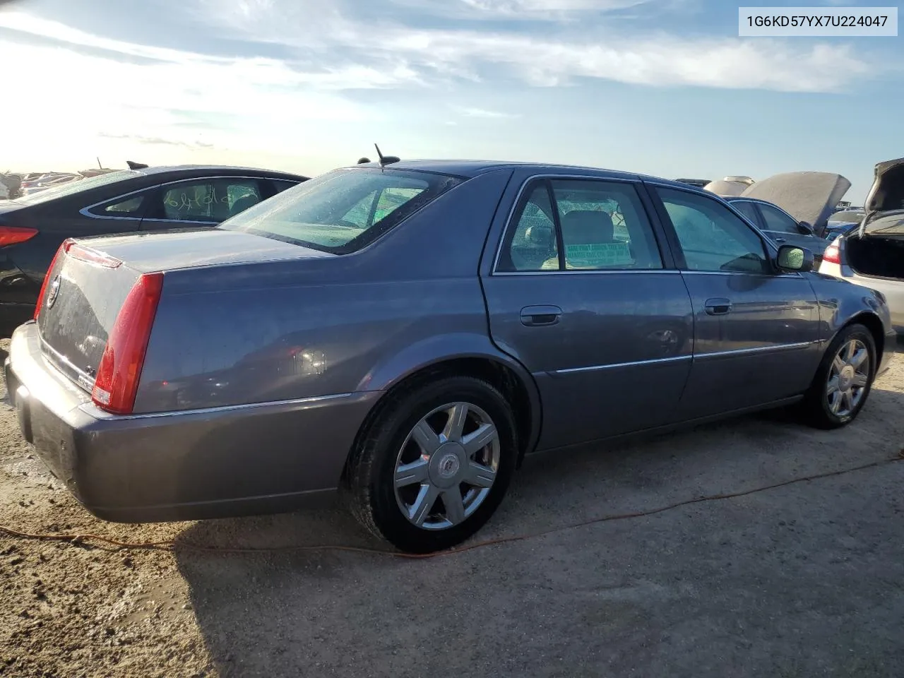 2007 Cadillac Dts VIN: 1G6KD57YX7U224047 Lot: 74922694