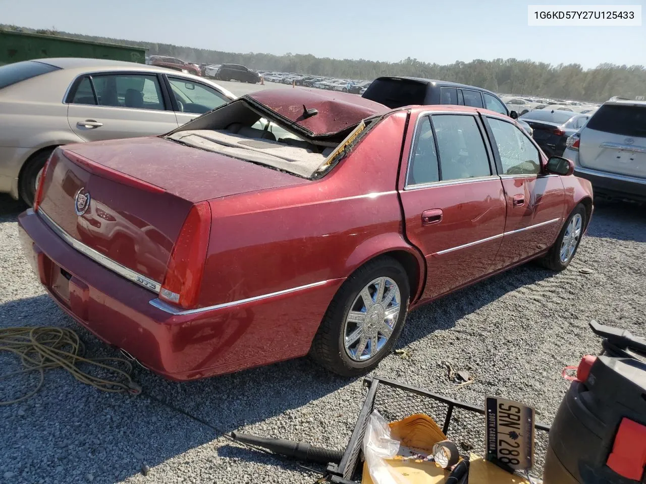 2007 Cadillac Dts VIN: 1G6KD57Y27U125433 Lot: 75066864