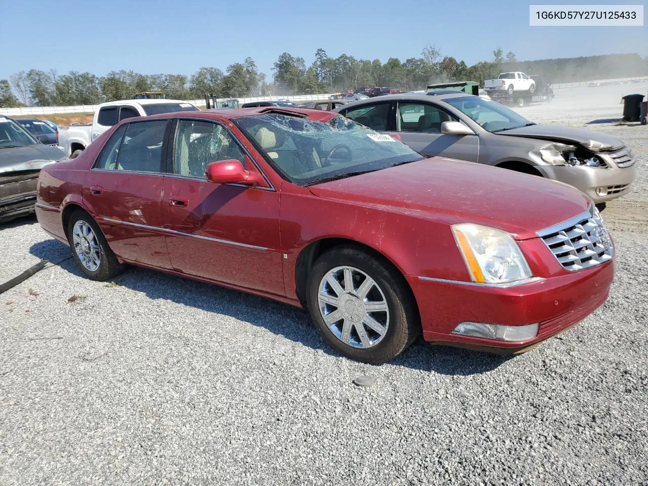 2007 Cadillac Dts VIN: 1G6KD57Y27U125433 Lot: 75066864