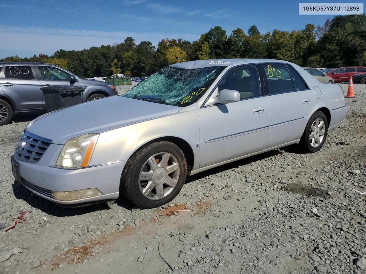 2007 Cadillac Dts VIN: 1G6KD57Y37U112898 Lot: 75962654