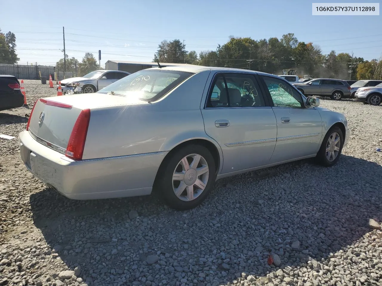 2007 Cadillac Dts VIN: 1G6KD57Y37U112898 Lot: 75962654