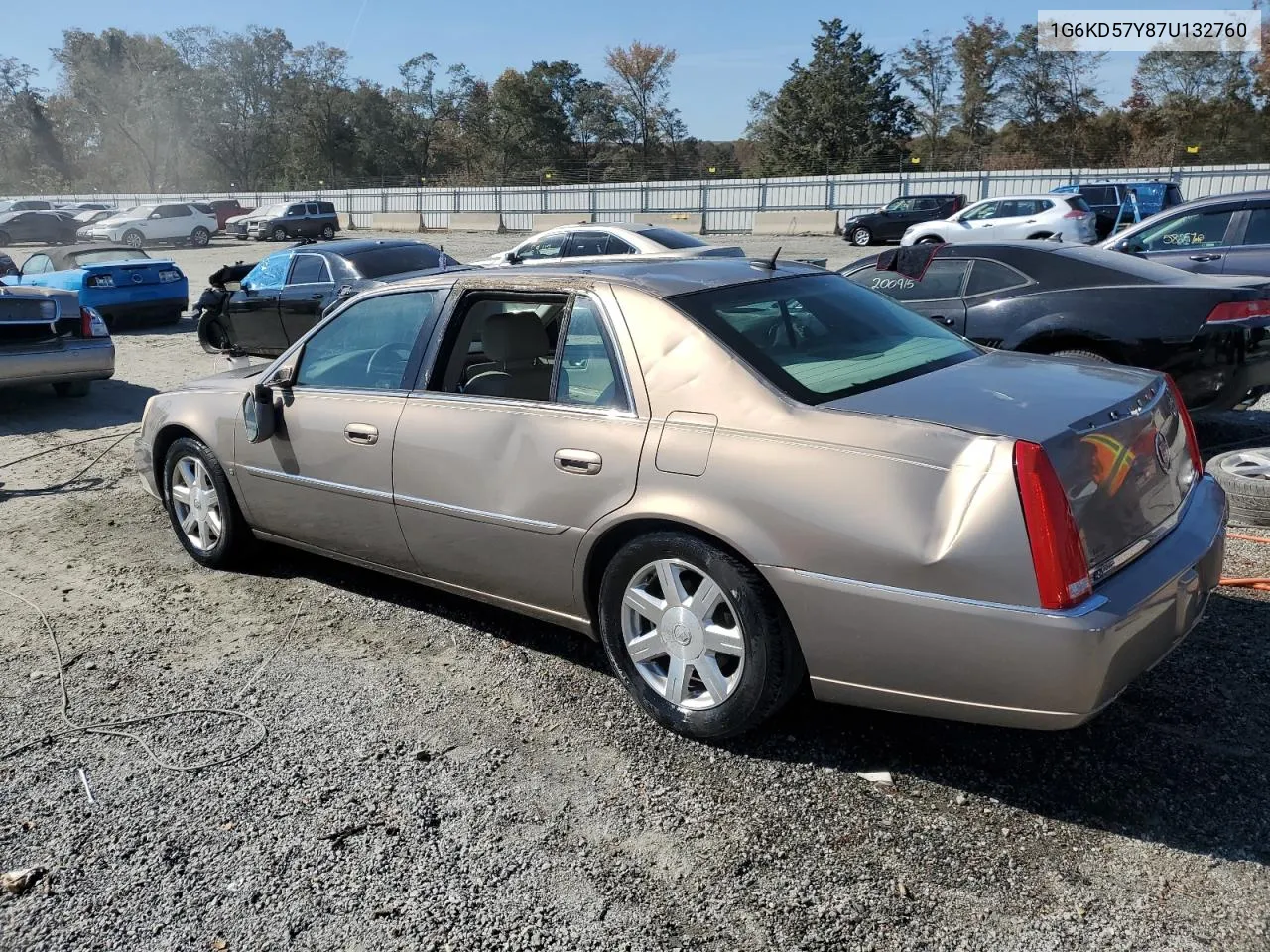 2007 Cadillac Dts VIN: 1G6KD57Y87U132760 Lot: 77965404