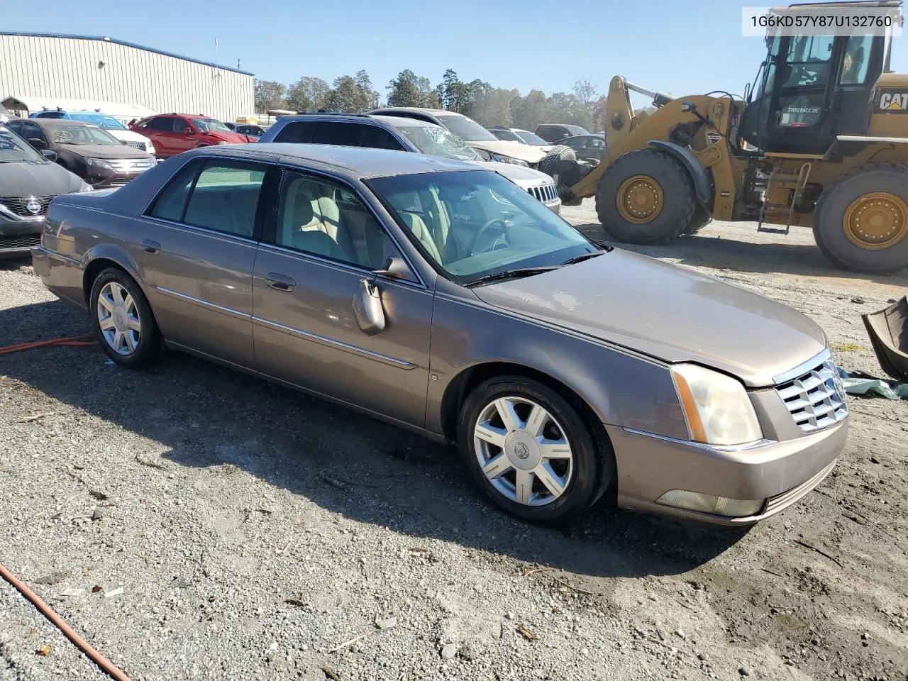 2007 Cadillac Dts VIN: 1G6KD57Y87U132760 Lot: 77965404