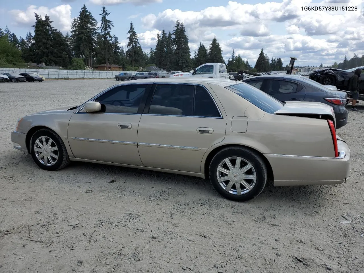 2008 Cadillac Dts VIN: 1G6KD57Y88U151228 Lot: 64508644