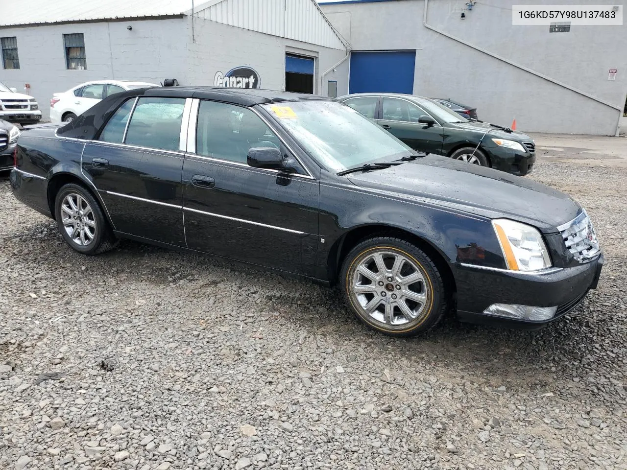 2008 Cadillac Dts VIN: 1G6KD57Y98U137483 Lot: 66766294