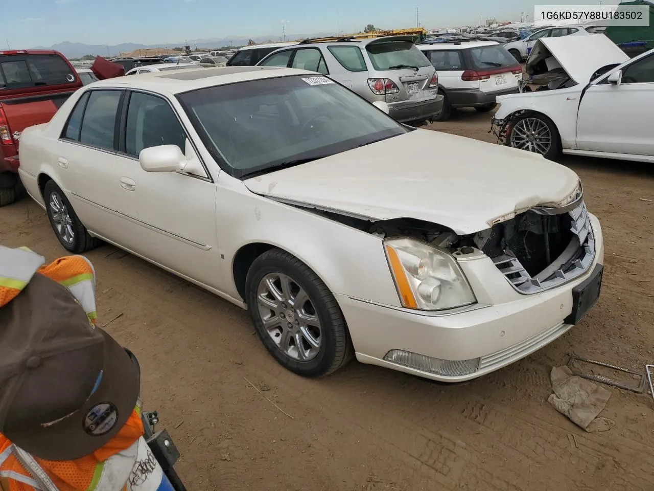 2008 Cadillac Dts VIN: 1G6KD57Y88U183502 Lot: 72351294