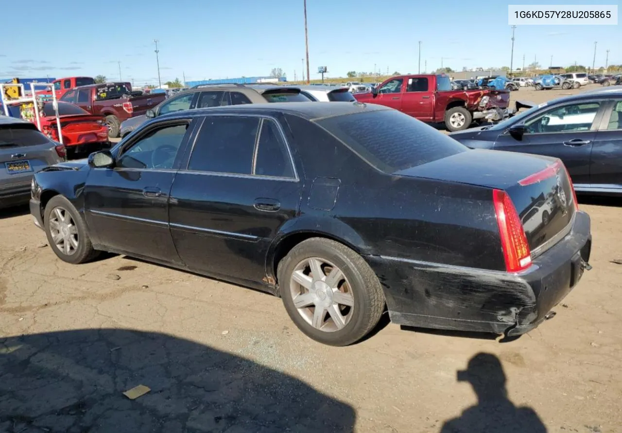 2008 Cadillac Dts VIN: 1G6KD57Y28U205865 Lot: 74426824