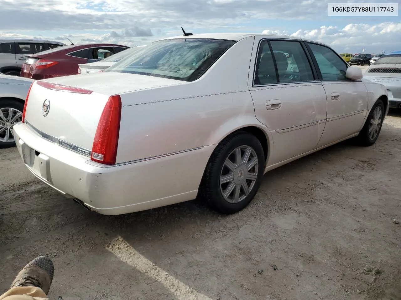 2008 Cadillac Dts VIN: 1G6KD57Y88U117743 Lot: 75406024