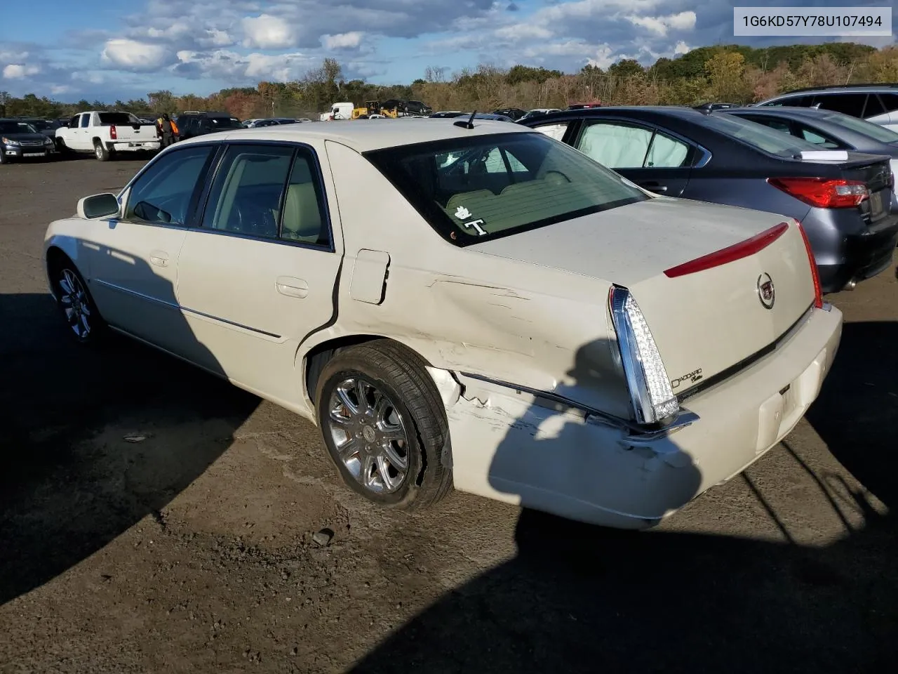 2008 Cadillac Dts VIN: 1G6KD57Y78U107494 Lot: 75518024