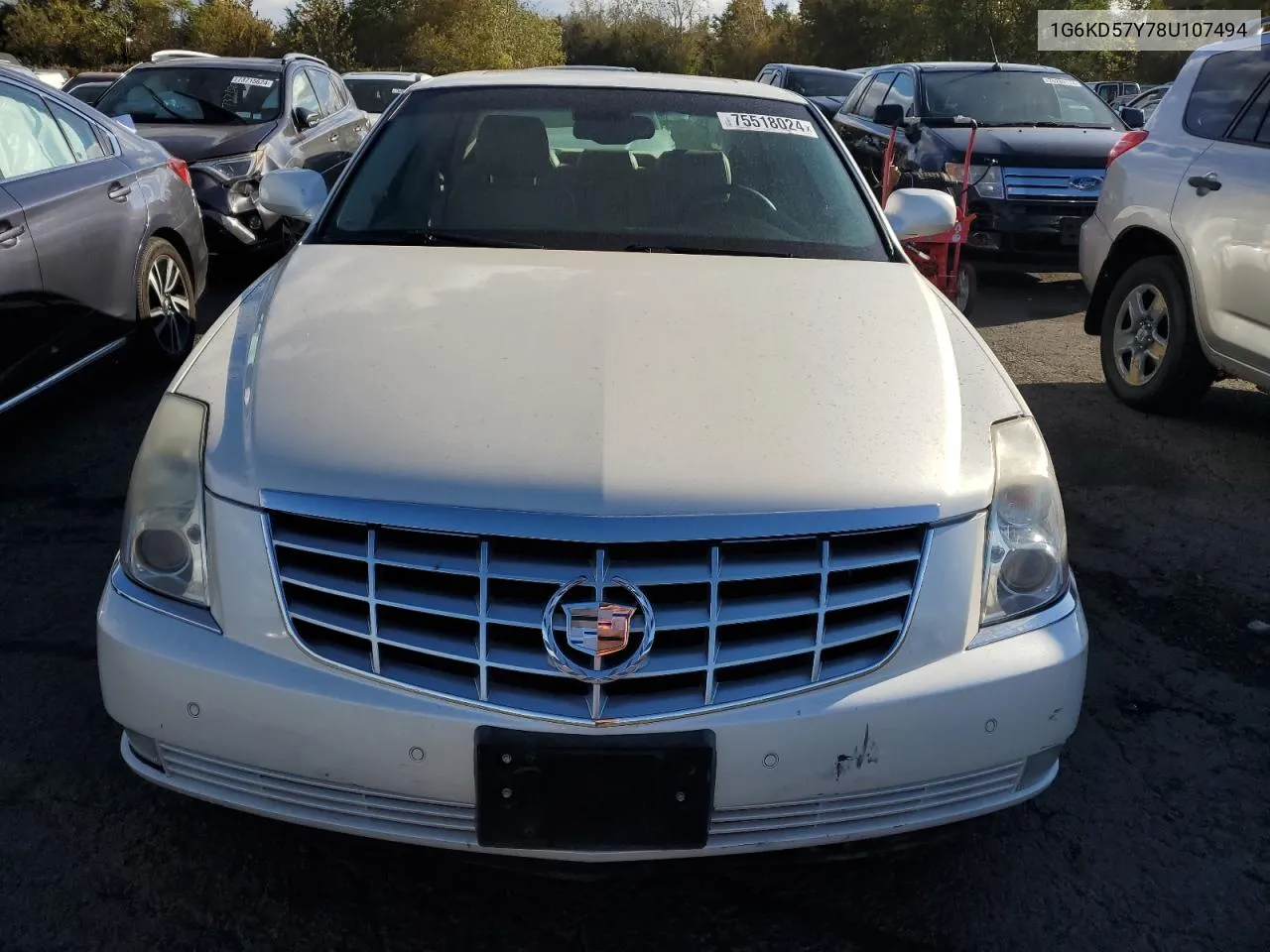 2008 Cadillac Dts VIN: 1G6KD57Y78U107494 Lot: 75518024