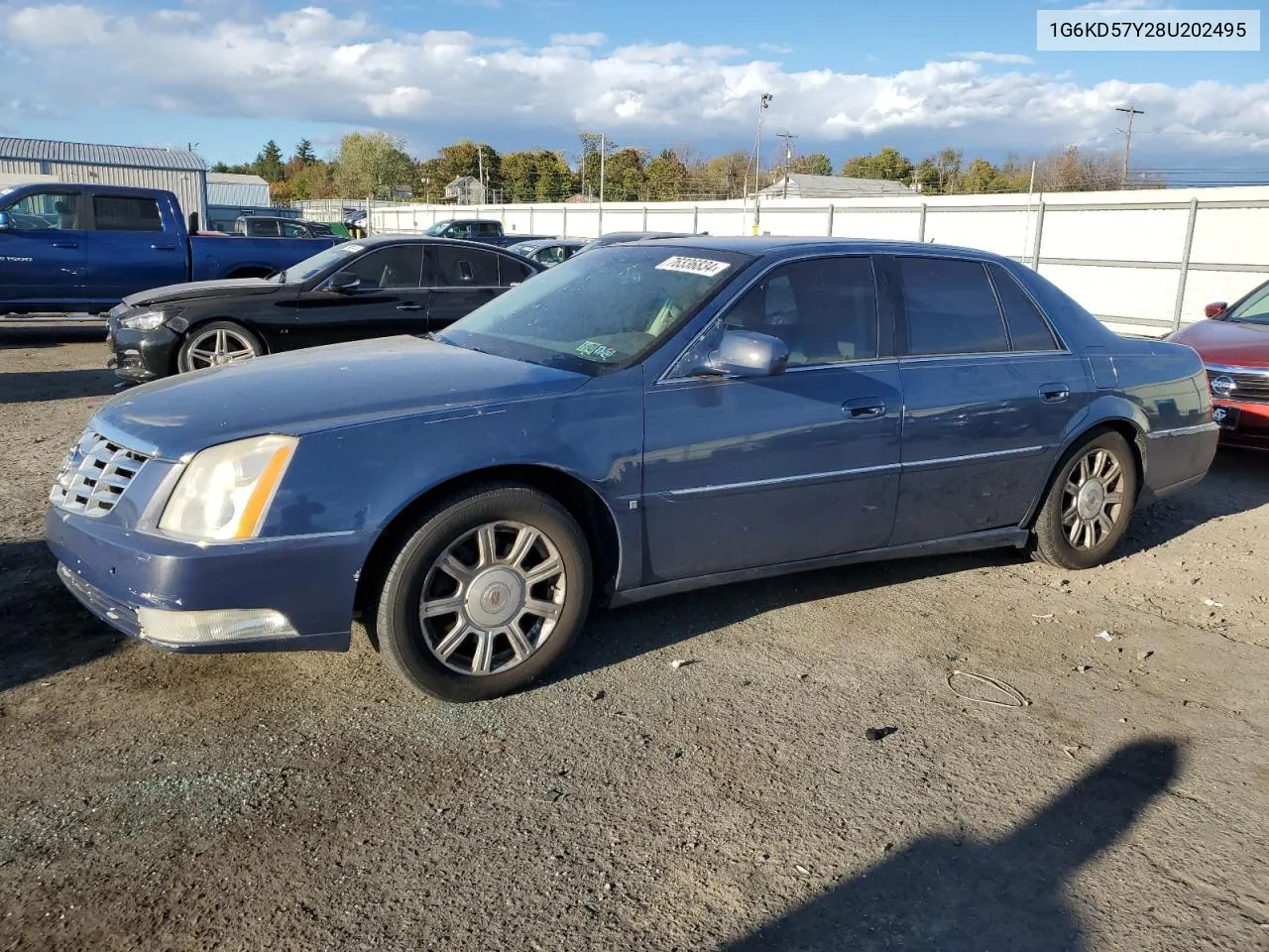 2008 Cadillac Dts VIN: 1G6KD57Y28U202495 Lot: 76336834