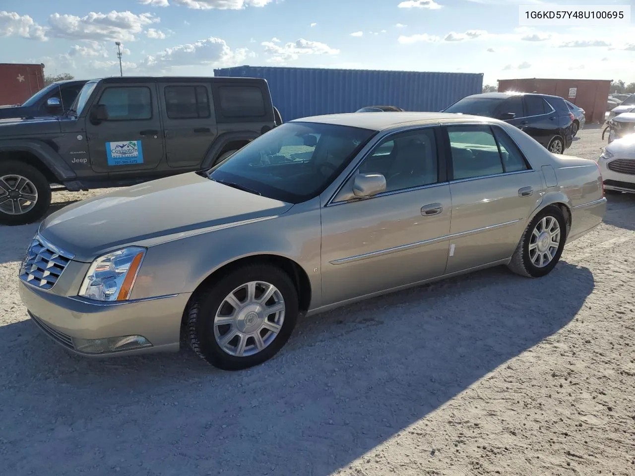 2008 Cadillac Dts VIN: 1G6KD57Y48U100695 Lot: 77632414