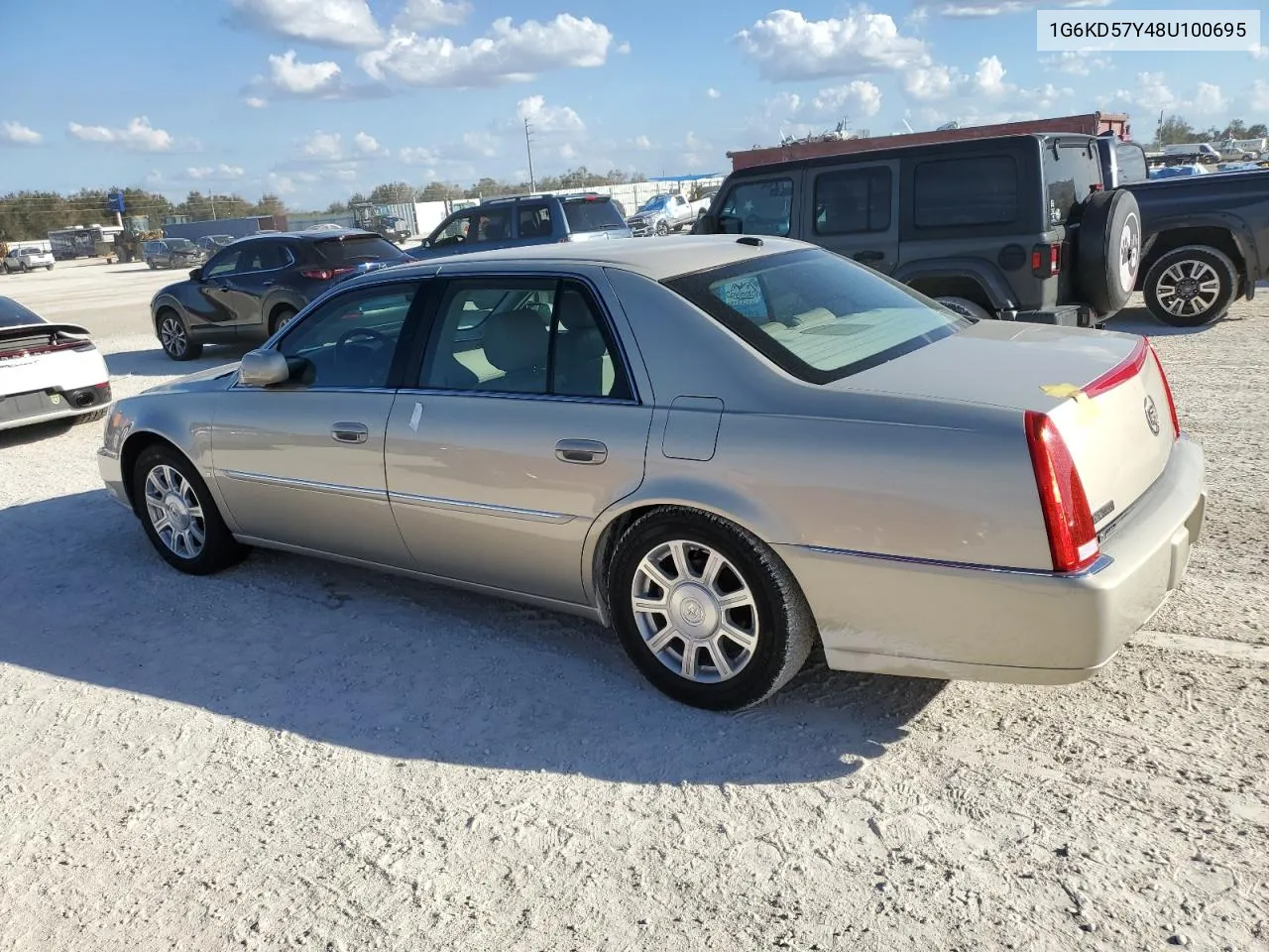 2008 Cadillac Dts VIN: 1G6KD57Y48U100695 Lot: 77632414