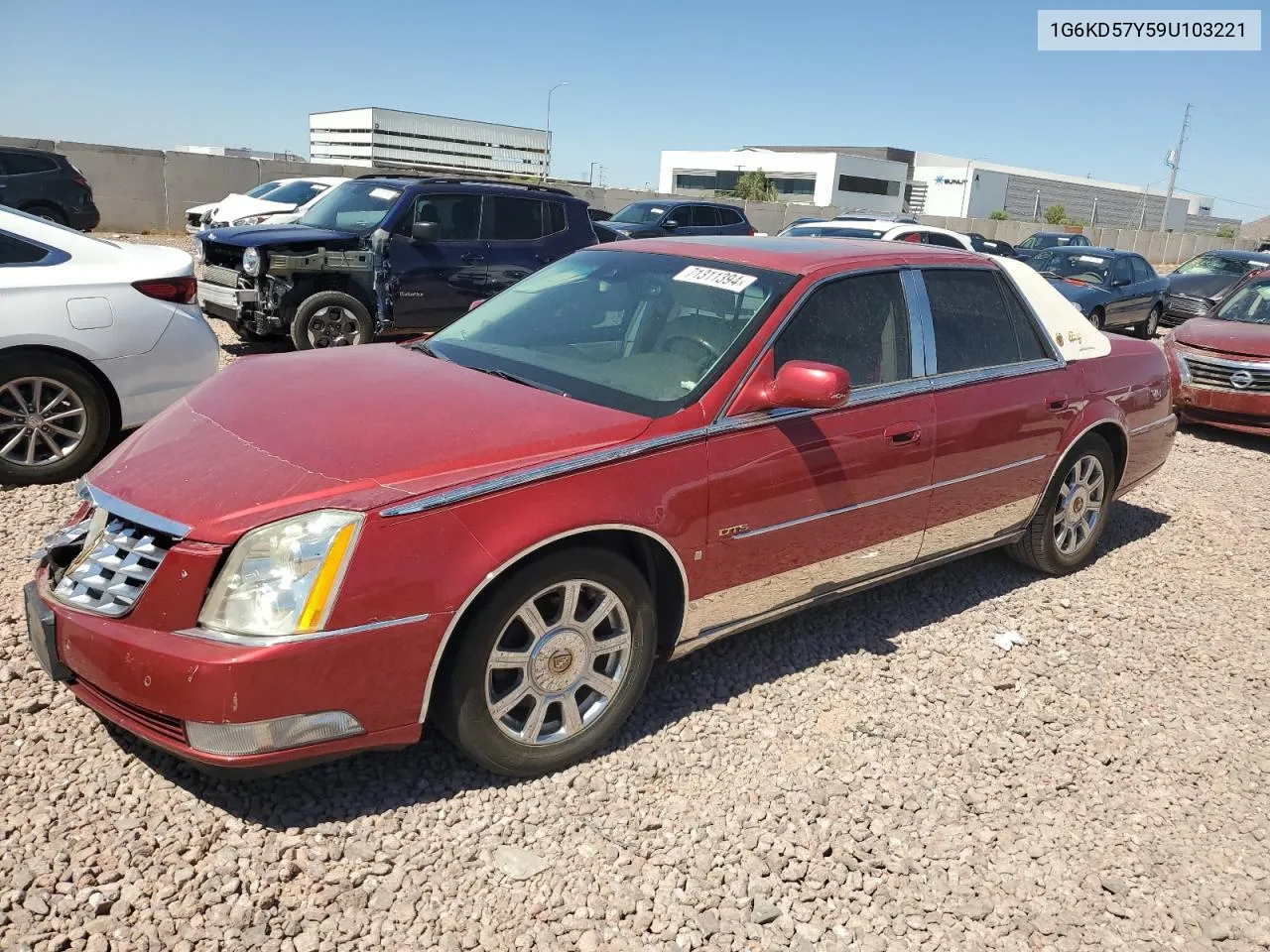 2009 Cadillac Dts VIN: 1G6KD57Y59U103221 Lot: 71311394