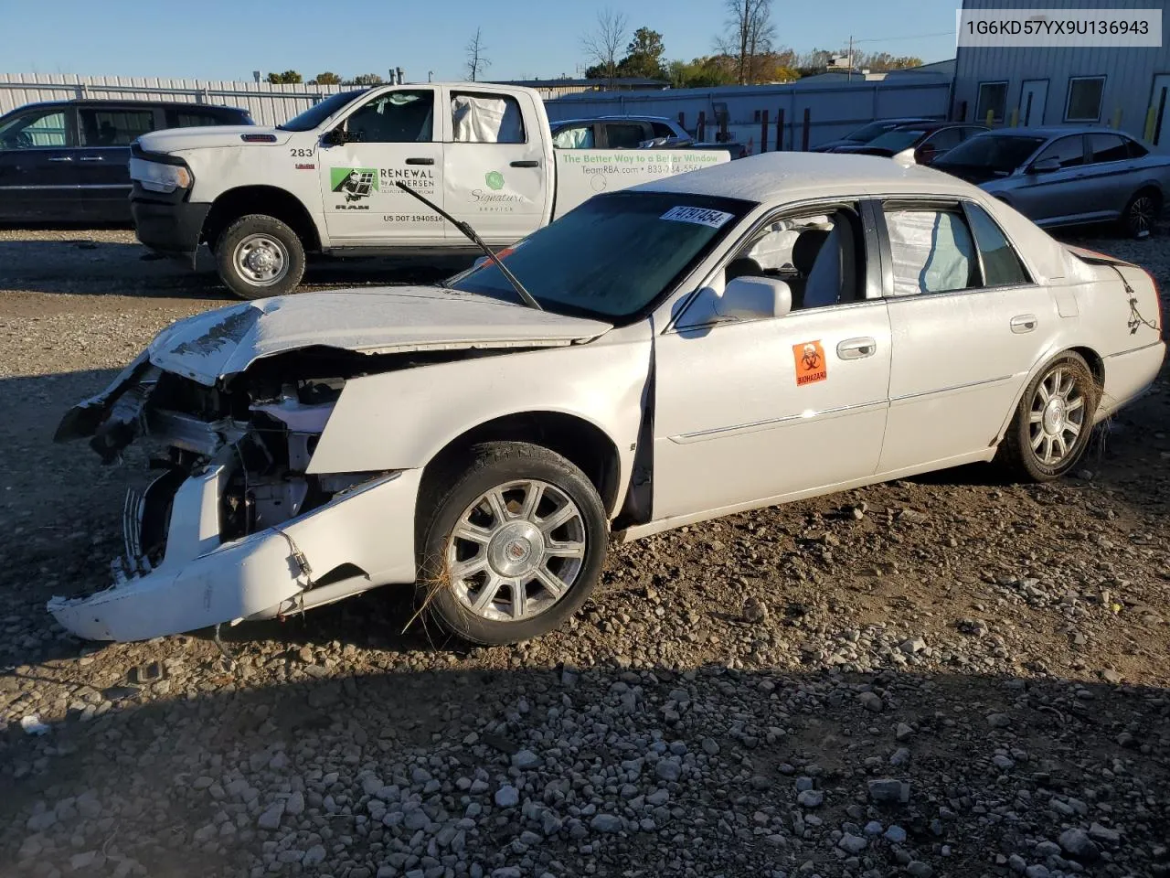 2009 Cadillac Dts VIN: 1G6KD57YX9U136943 Lot: 74797454