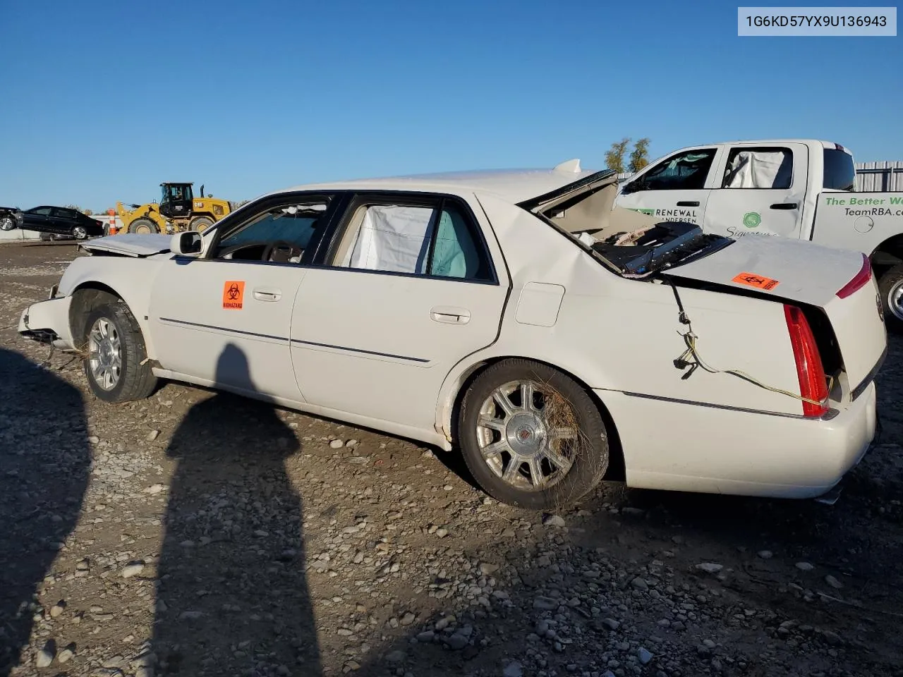 2009 Cadillac Dts VIN: 1G6KD57YX9U136943 Lot: 74797454