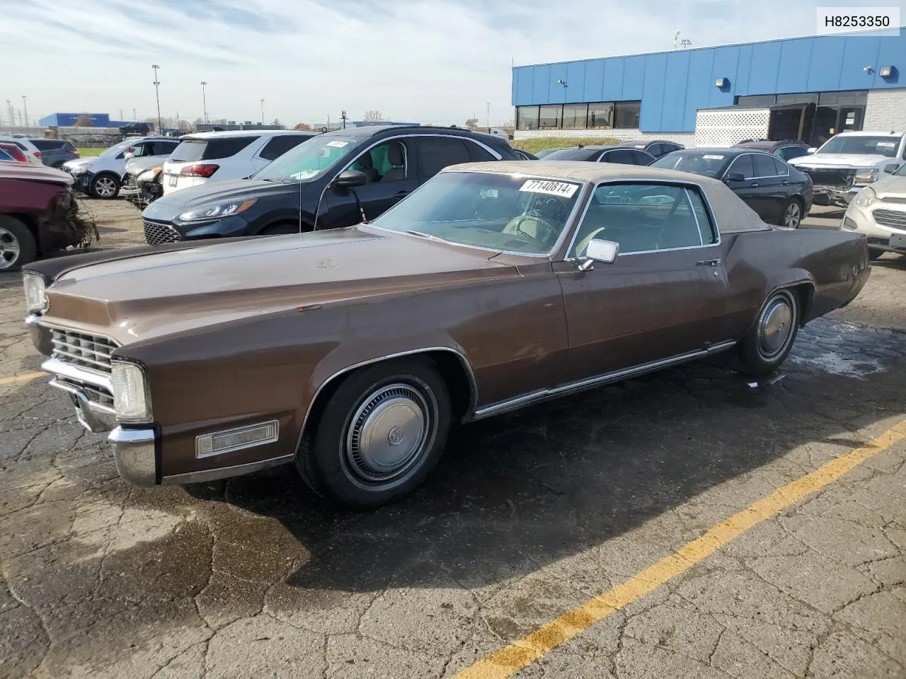 1968 Cadillac Eldorado VIN: H8253350 Lot: 77140814