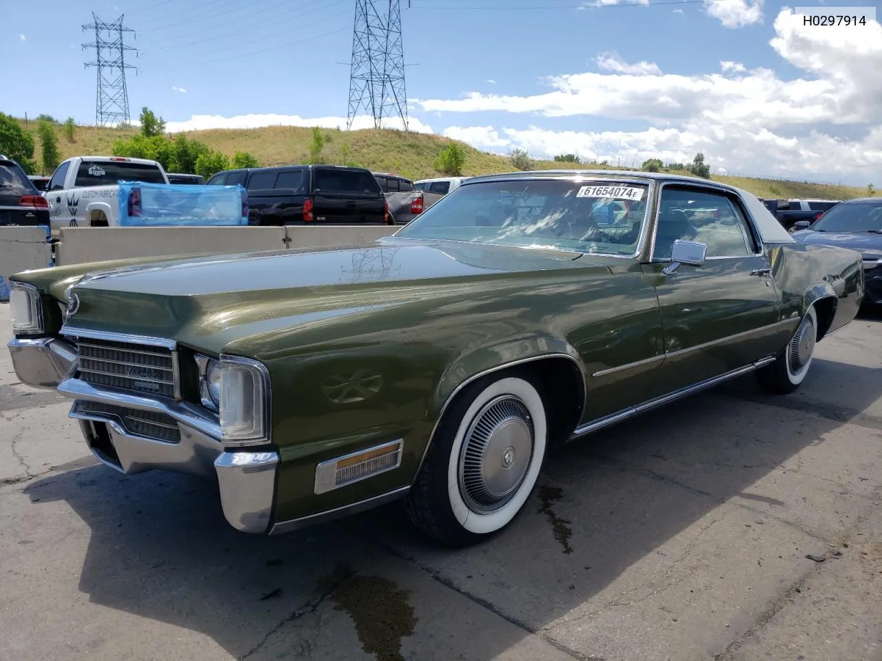 1970 Cadillac El Dorado VIN: H0297914 Lot: 61654074