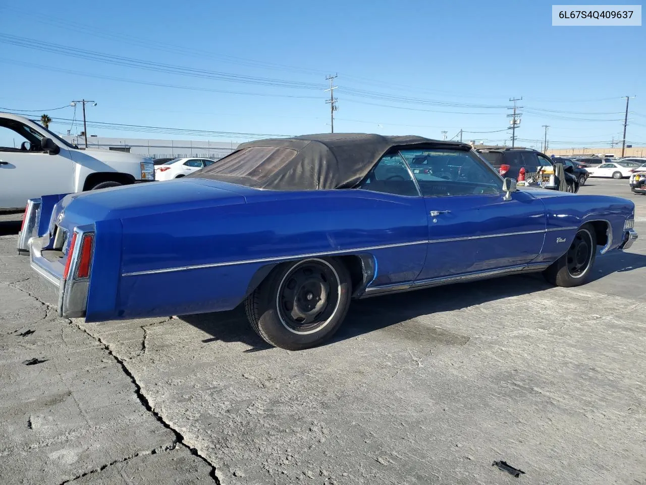 1974 Cadillac Eldorado VIN: 6L67S4Q409637 Lot: 78554424