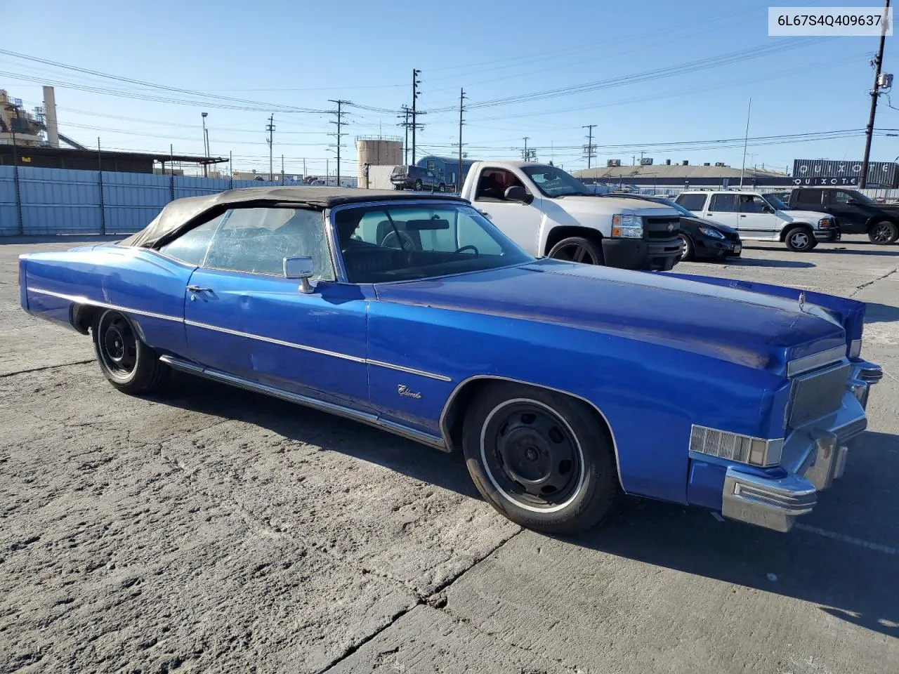 1974 Cadillac Eldorado VIN: 6L67S4Q409637 Lot: 78554424