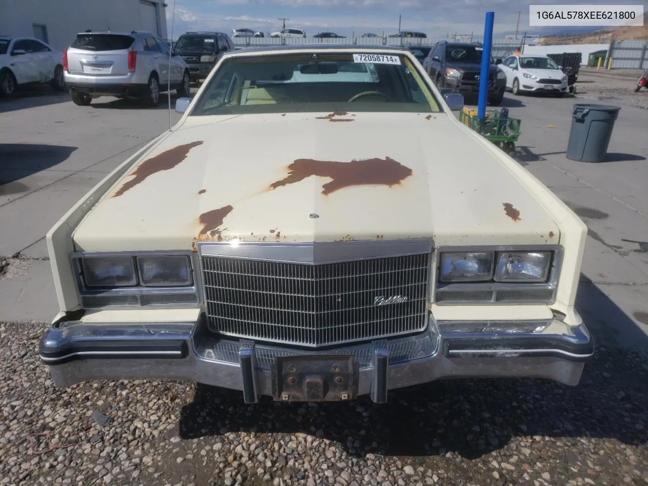 1984 Cadillac Eldorado VIN: 1G6AL578XEE621800 Lot: 72058714