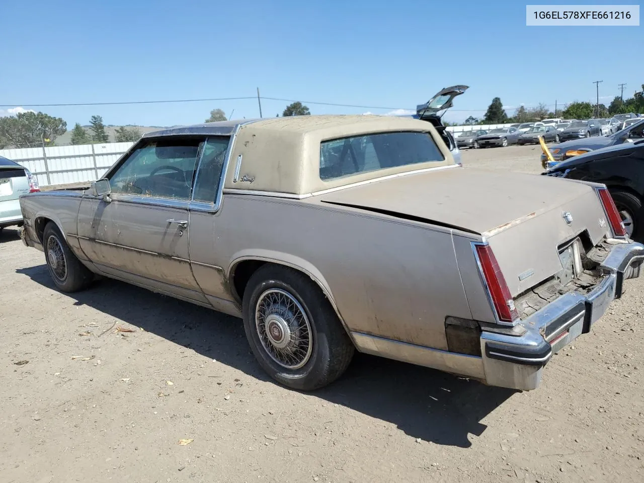 1985 Cadillac Eldorado VIN: 1G6EL578XFE661216 Lot: 54606984