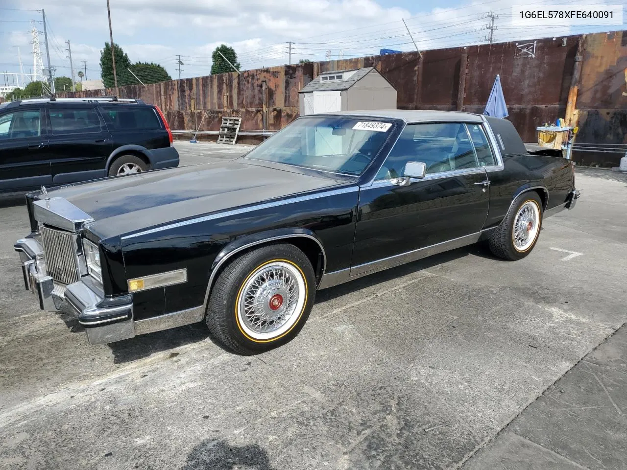 1985 Cadillac Eldorado VIN: 1G6EL578XFE640091 Lot: 71849374