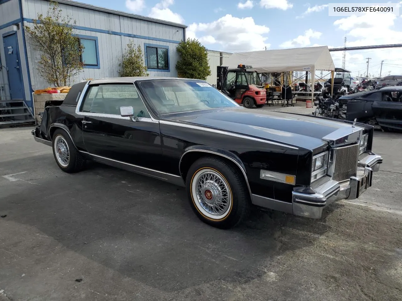 1G6EL578XFE640091 1985 Cadillac Eldorado