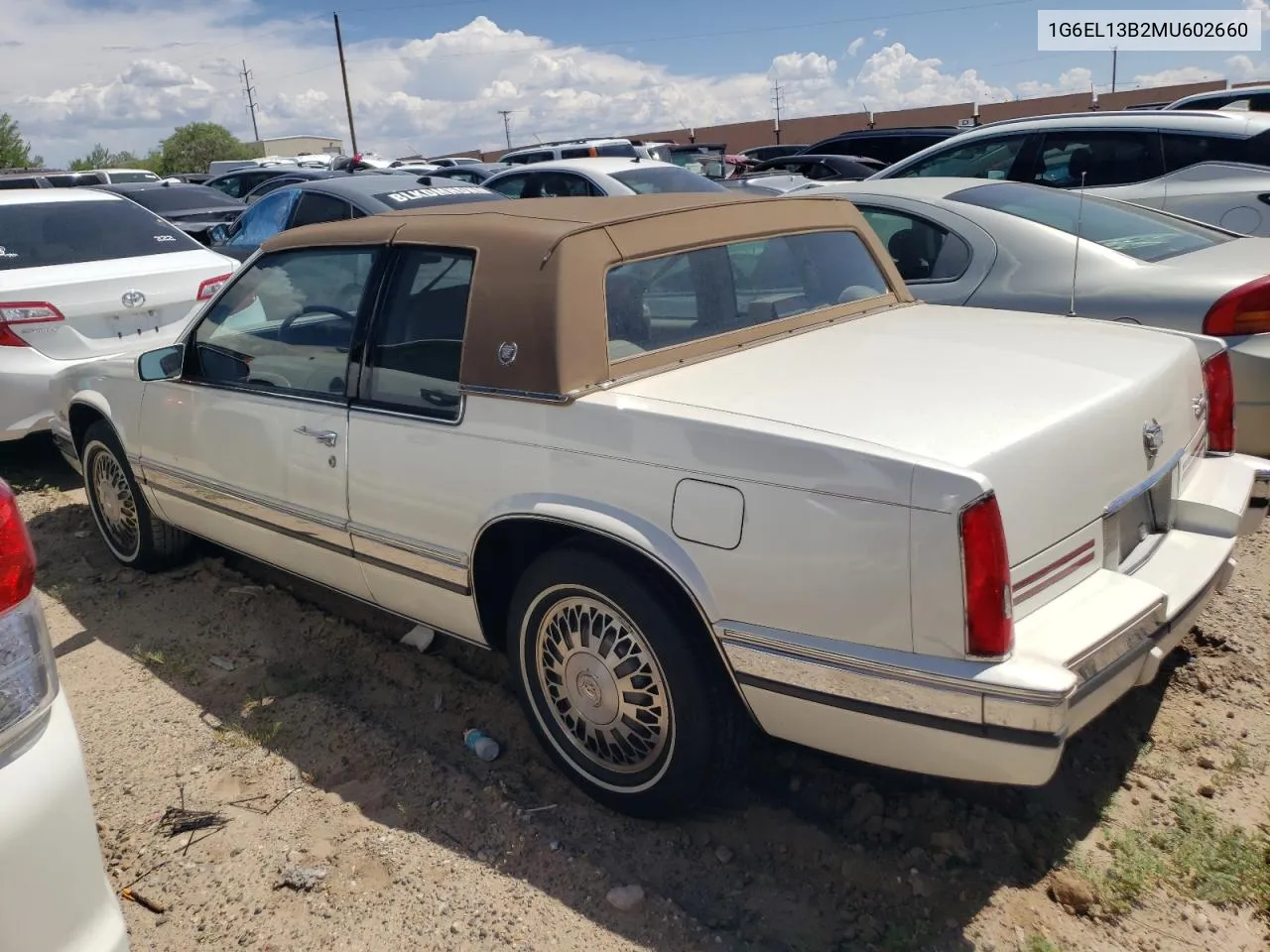 1G6EL13B2MU602660 1991 Cadillac Eldorado