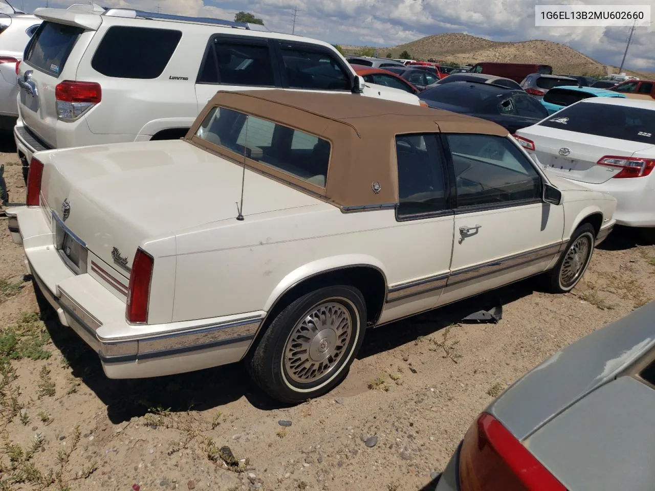 1991 Cadillac Eldorado VIN: 1G6EL13B2MU602660 Lot: 67365674