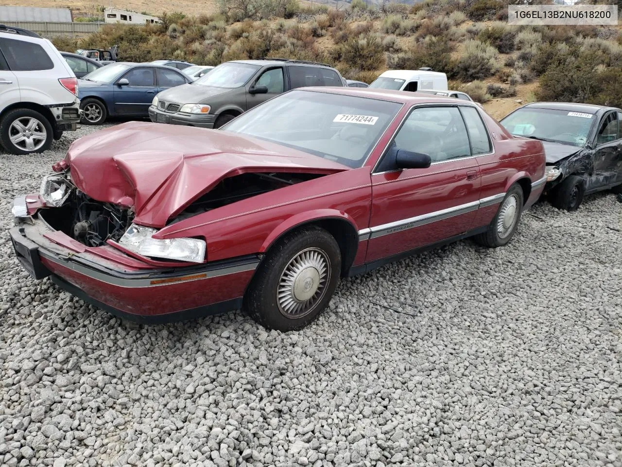 1992 Cadillac Eldorado VIN: 1G6EL13B2NU618200 Lot: 71774244