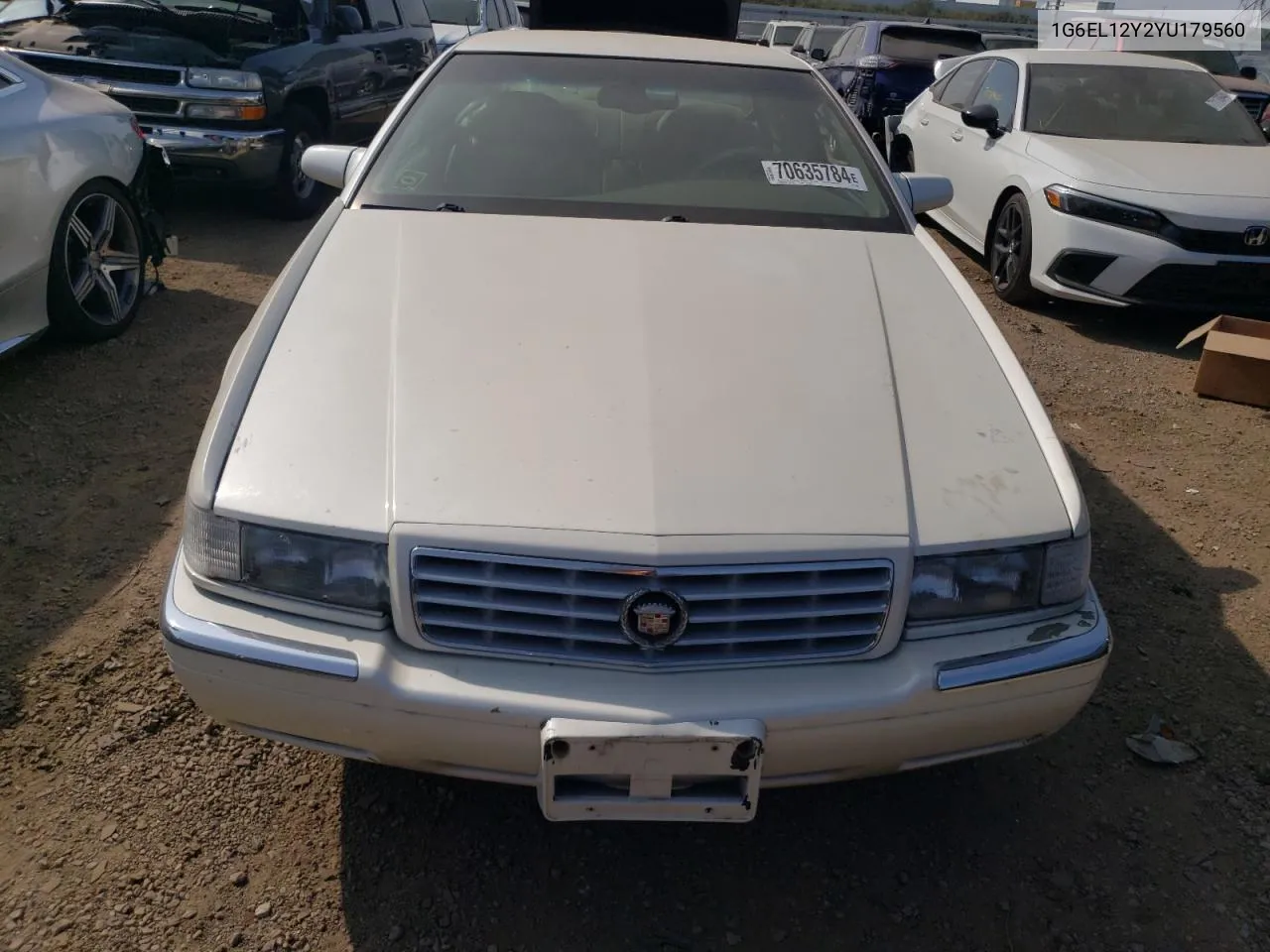 1G6EL12Y2YU179560 2000 Cadillac Eldorado Esc