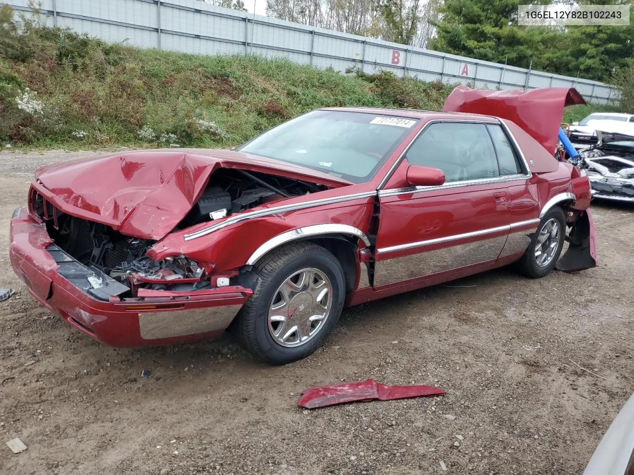 2002 Cadillac Eldorado Esc VIN: 1G6EL12Y82B102243 Lot: 72717014