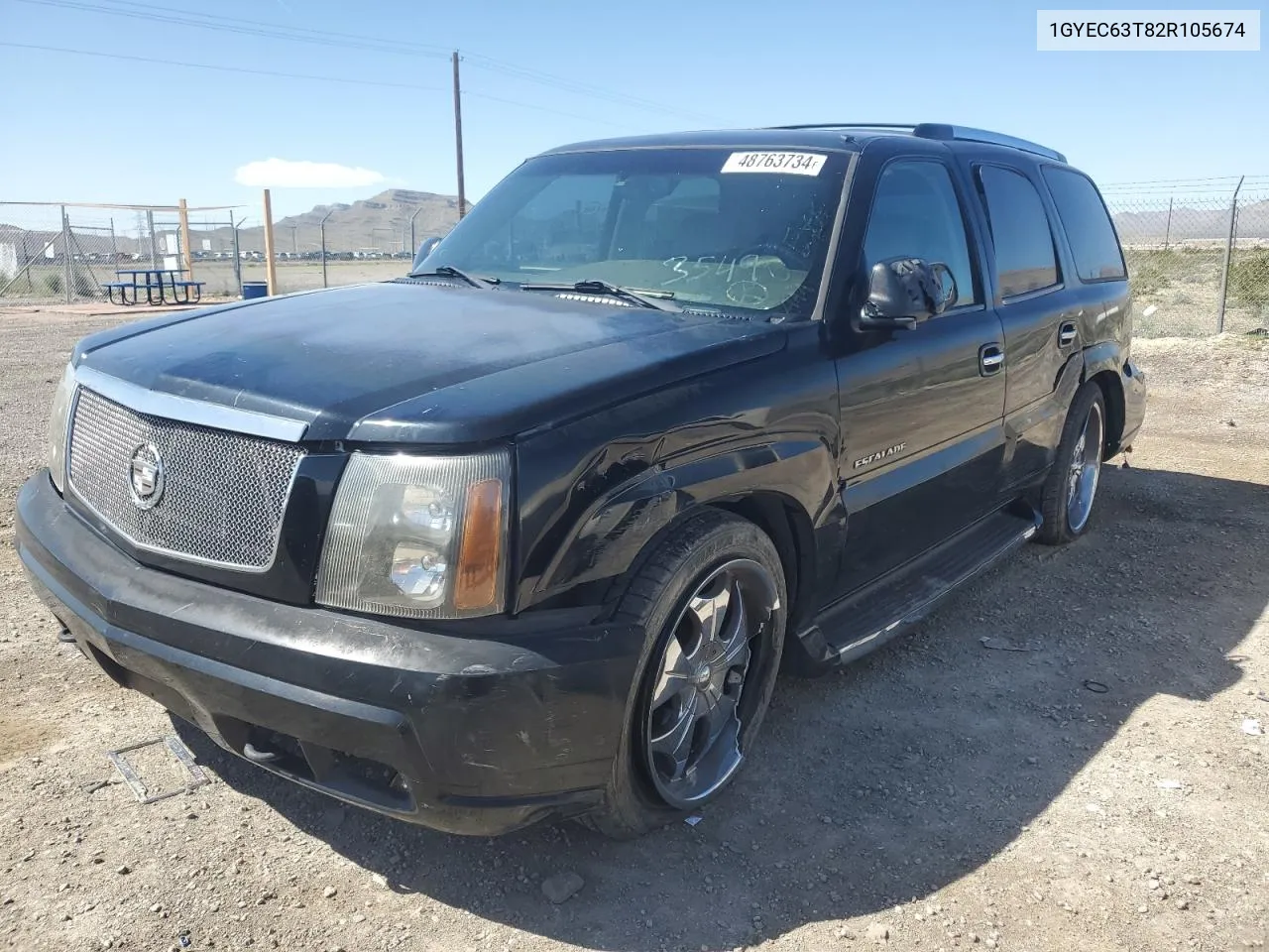 2002 Cadillac Escalade Luxury VIN: 1GYEC63T82R105674 Lot: 48763734