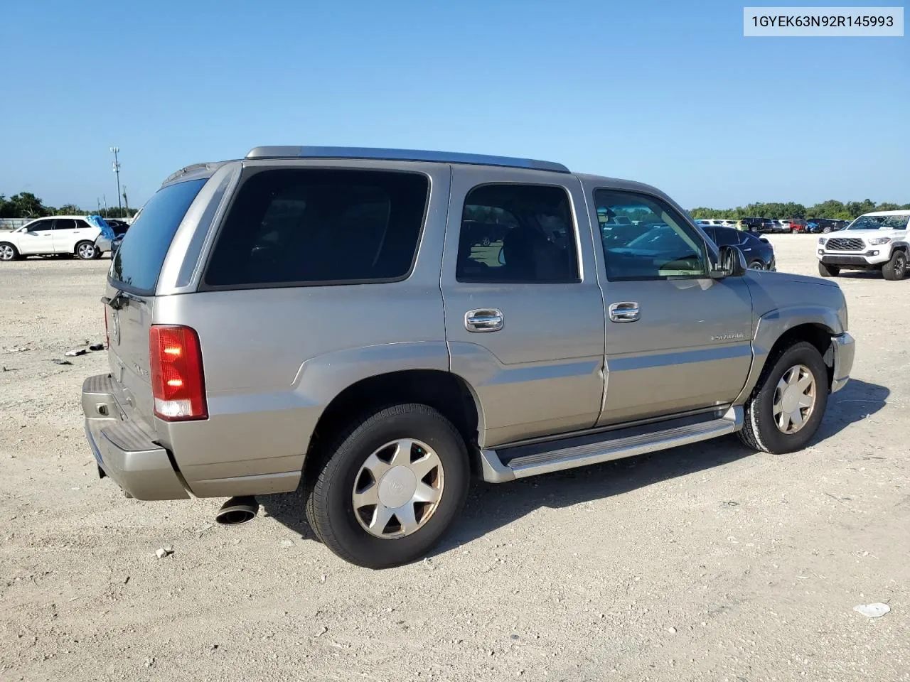 2002 Cadillac Escalade Luxury VIN: 1GYEK63N92R145993 Lot: 61611914