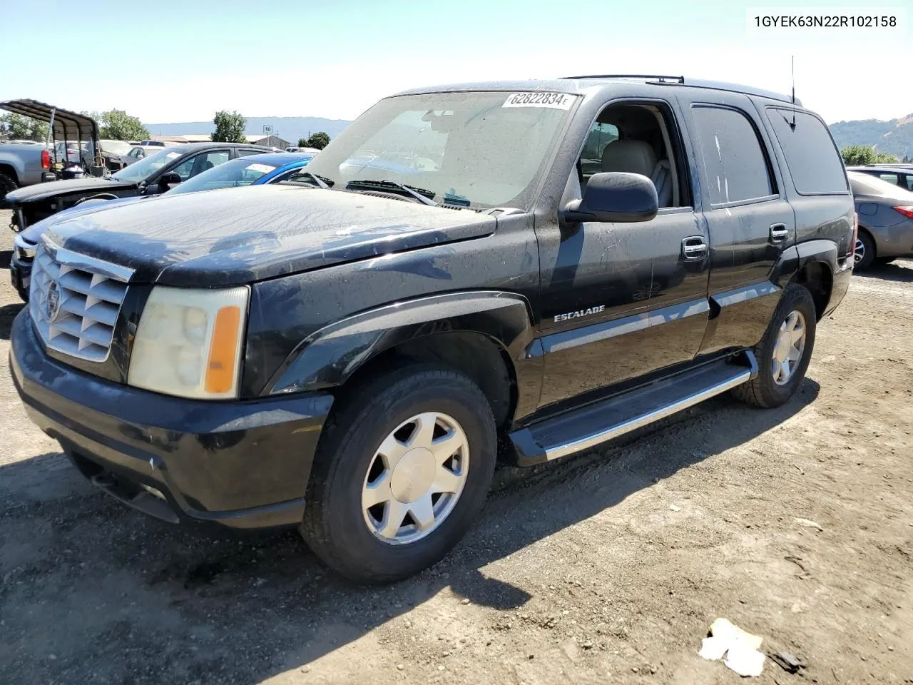 2002 Cadillac Escalade Luxury VIN: 1GYEK63N22R102158 Lot: 62822834