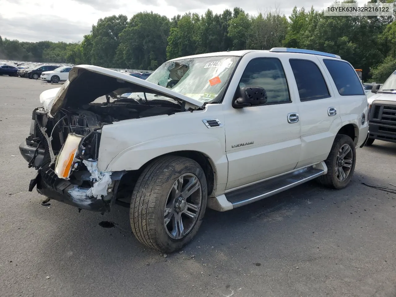 2002 Cadillac Escalade Luxury VIN: 1GYEK63N32R216122 Lot: 67467814