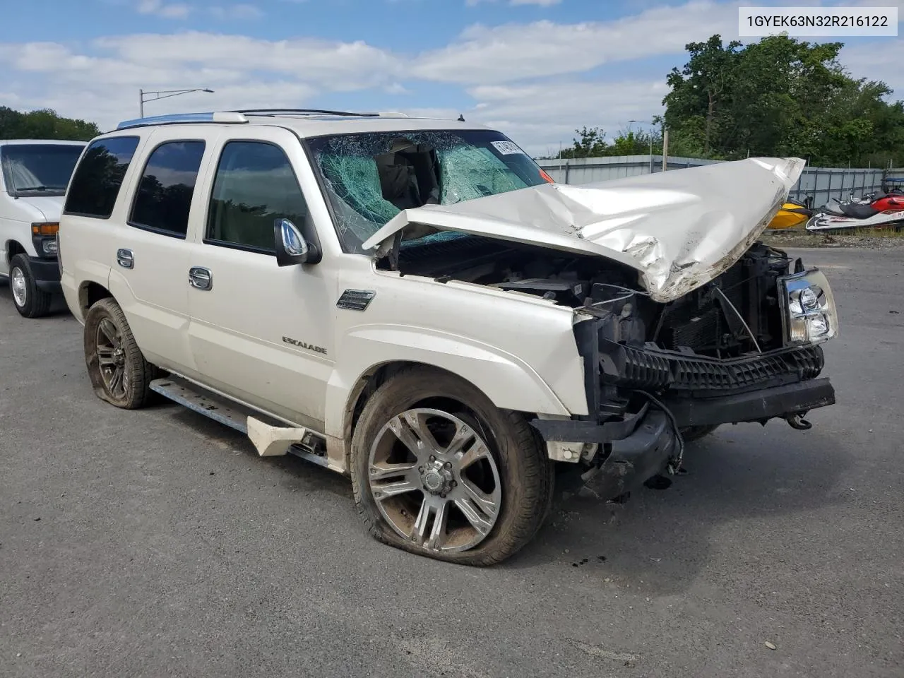 2002 Cadillac Escalade Luxury VIN: 1GYEK63N32R216122 Lot: 67467814