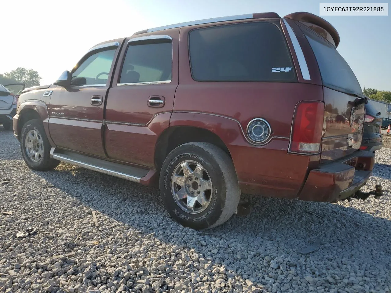 2002 Cadillac Escalade Luxury VIN: 1GYEC63T92R221885 Lot: 69056874