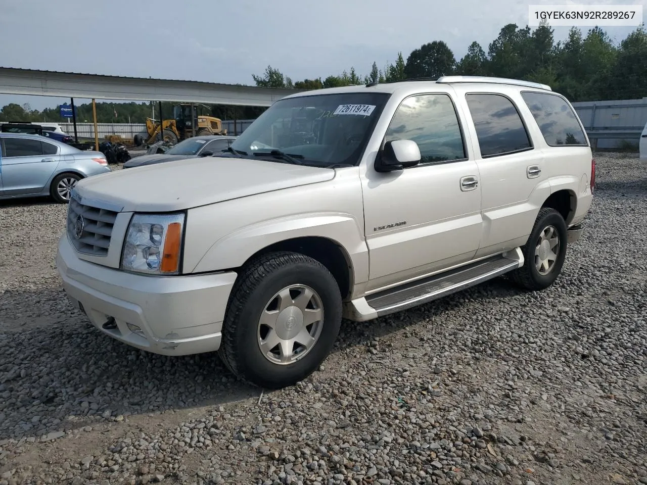 2002 Cadillac Escalade Luxury VIN: 1GYEK63N92R289267 Lot: 72611974