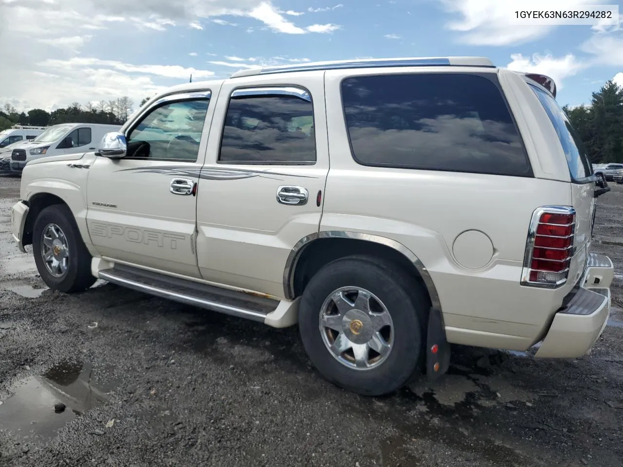 1GYEK63N63R294282 2003 Cadillac Escalade Luxury