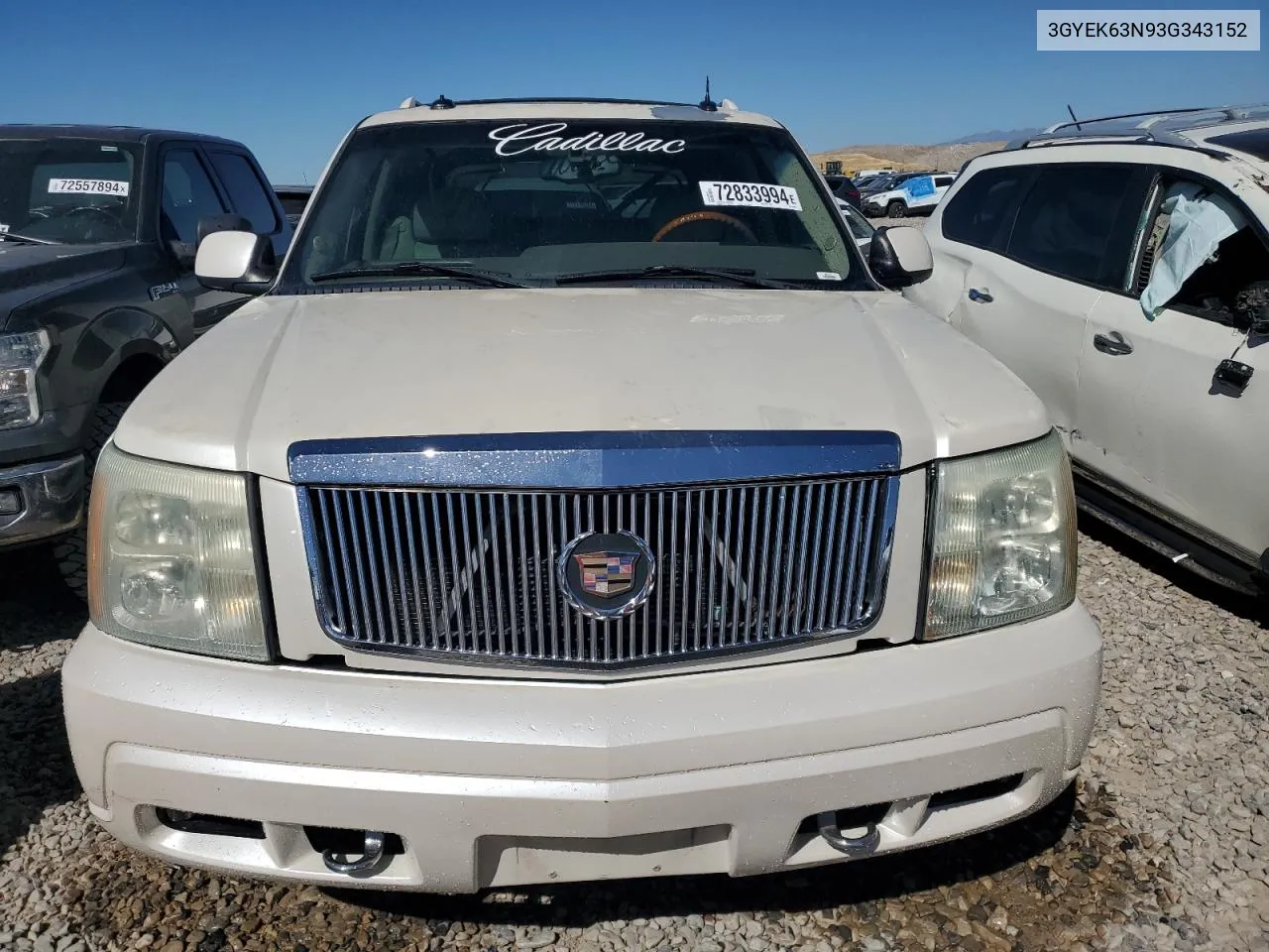 3GYEK63N93G343152 2003 Cadillac Escalade Ext