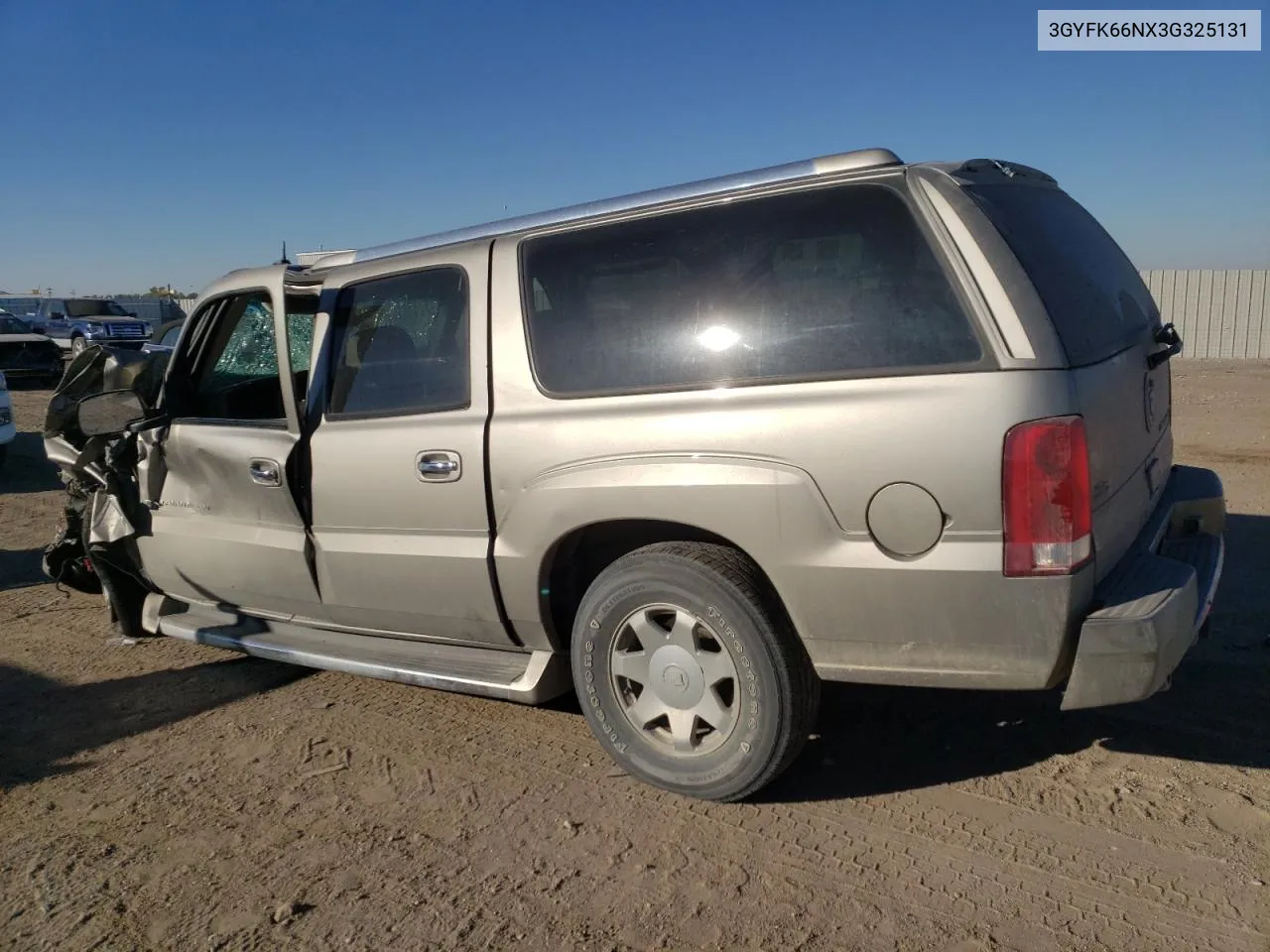 2003 Cadillac Escalade Esv VIN: 3GYFK66NX3G325131 Lot: 76061974