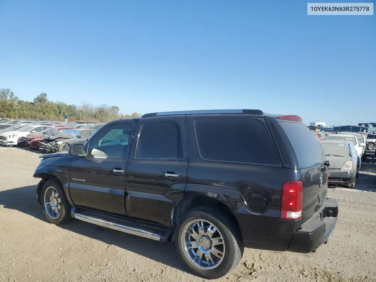 2003 Cadillac Escalade Luxury VIN: 1GYEK63N63R275778 Lot: 76826794