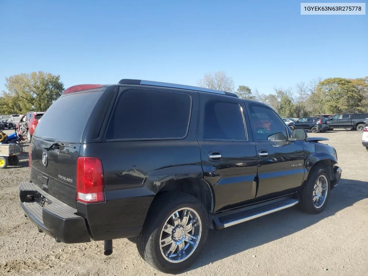 2003 Cadillac Escalade Luxury VIN: 1GYEK63N63R275778 Lot: 76826794