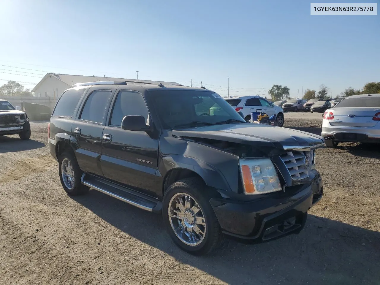 2003 Cadillac Escalade Luxury VIN: 1GYEK63N63R275778 Lot: 76826794