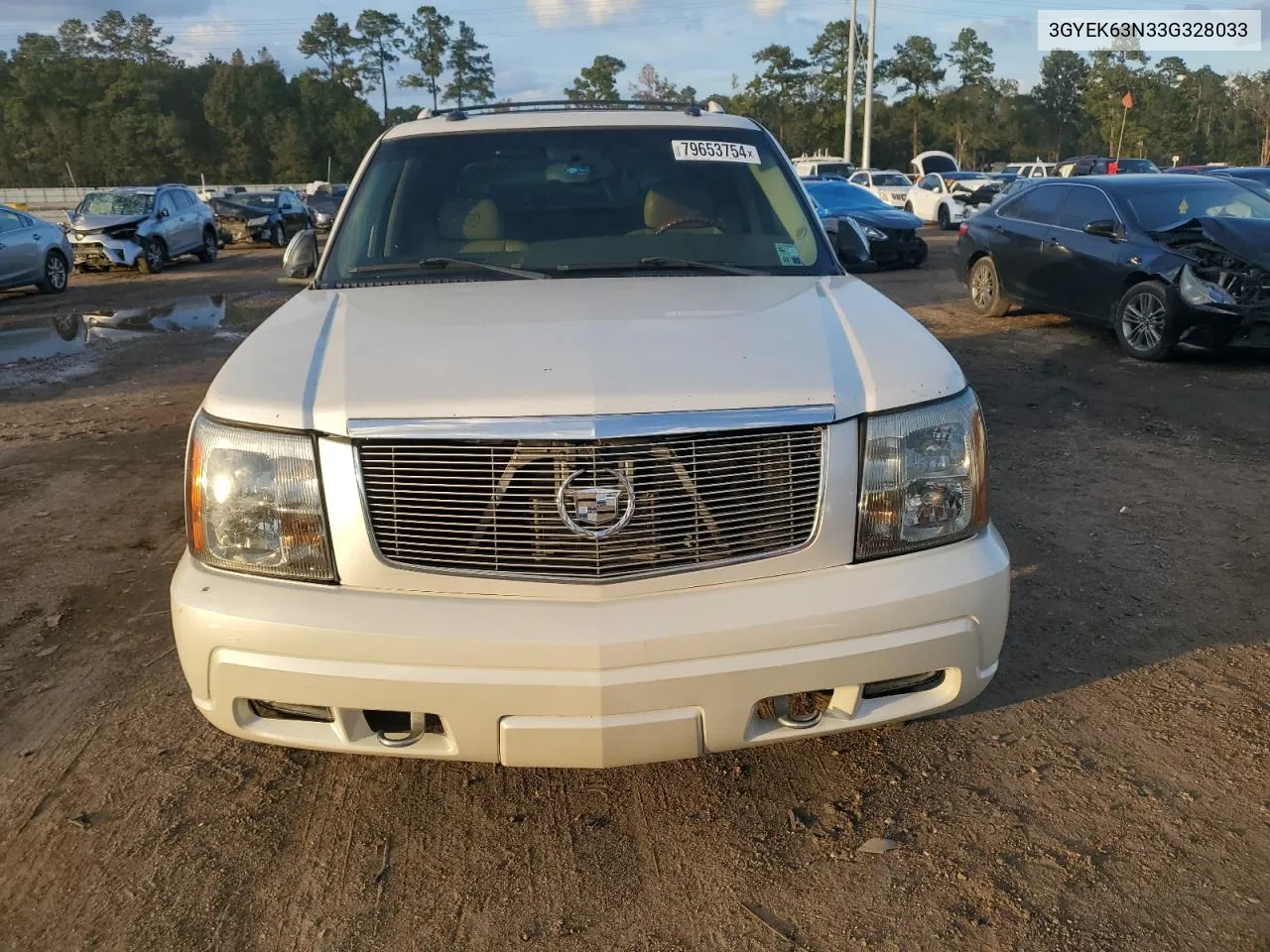 2003 Cadillac Escalade Ext VIN: 3GYEK63N33G328033 Lot: 79653754