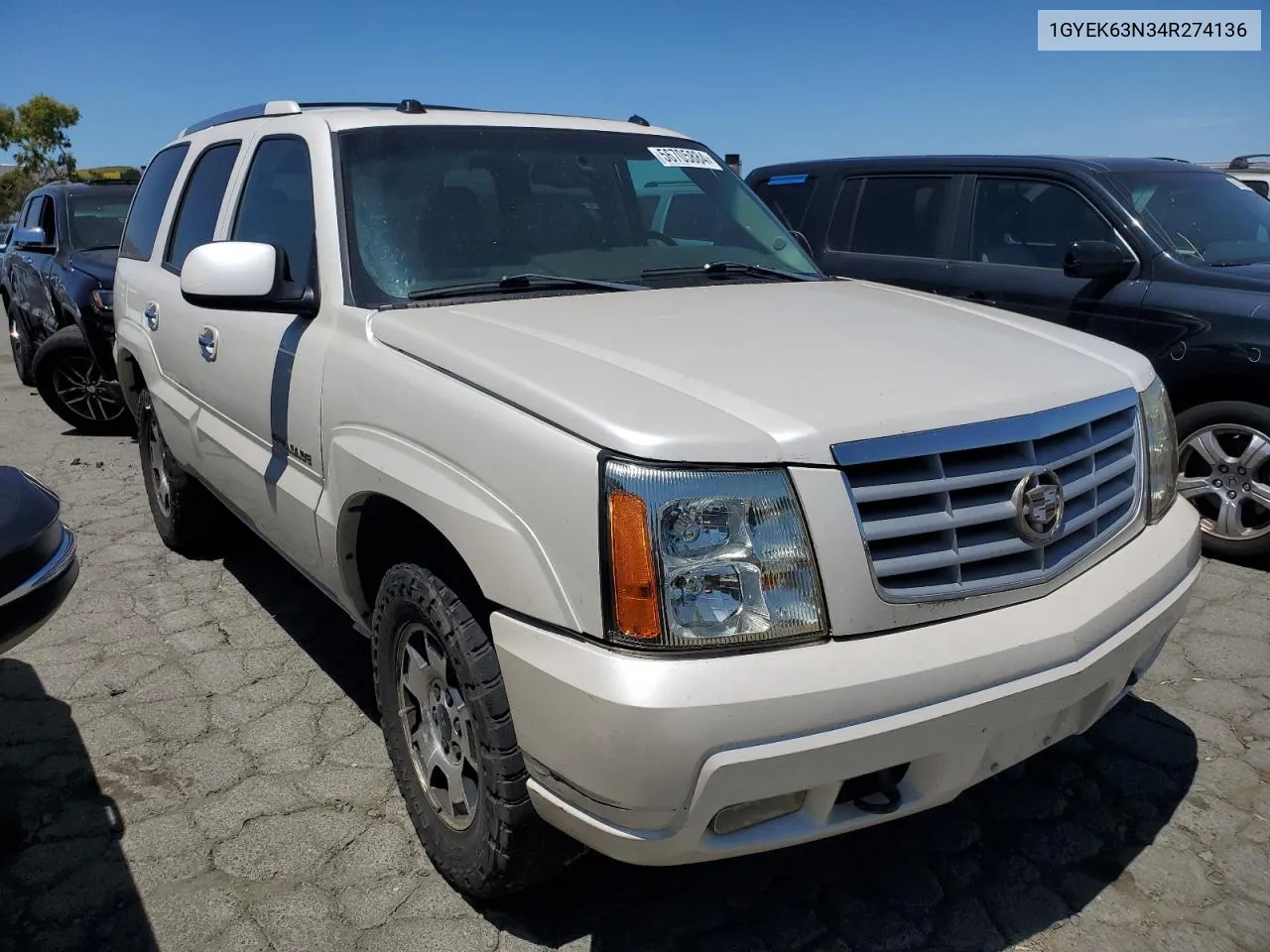 2004 Cadillac Escalade Luxury VIN: 1GYEK63N34R274136 Lot: 56705884